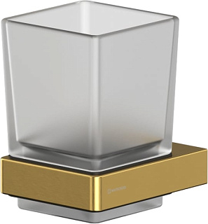 Стакан WHITECROSS Cubo CU2430GLB брашированное золото
