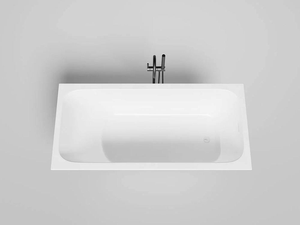 Ванна из искусственного камня Salini Orlanda Kit S-Sense 170x80 см, встраиваемая, матовая белая, на 