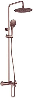Душевая стойка AQUAme Siena AQM8008BC, шлифованная медь