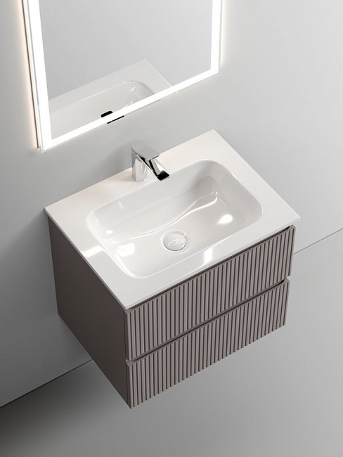 Тумба под раковину Sancos Snob T 60 подвесная Doha soft (пыльная роза), SNT60SM