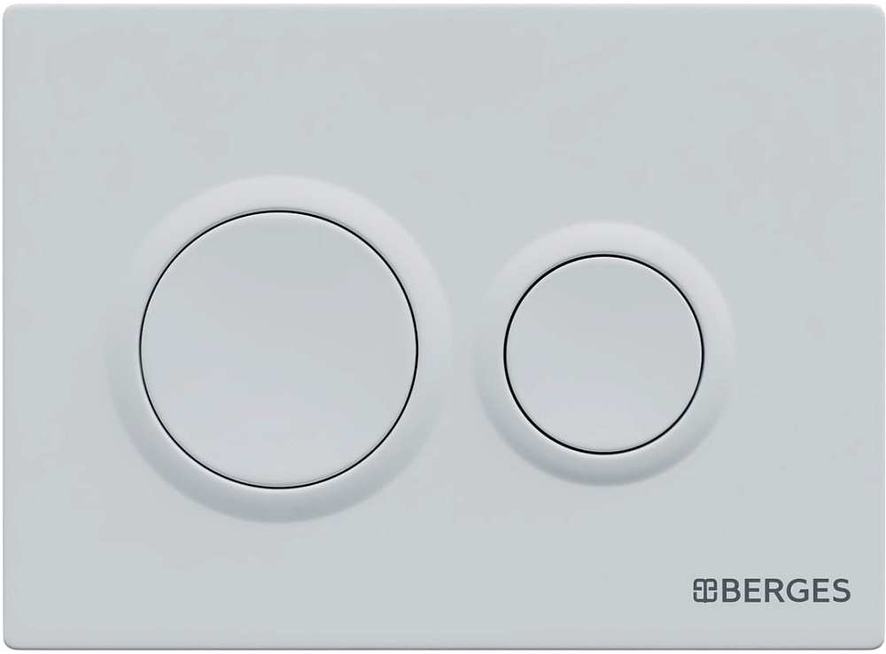 Система инсталляции для унитазов Berges Novum O4, с кнопкой смыва, белая soft touch