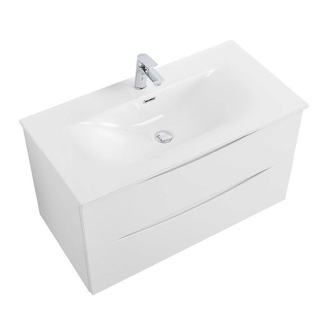 Тумба под раковину без столешницы BelBagno Marino-cer-n 90 подвесная, bianco lucido