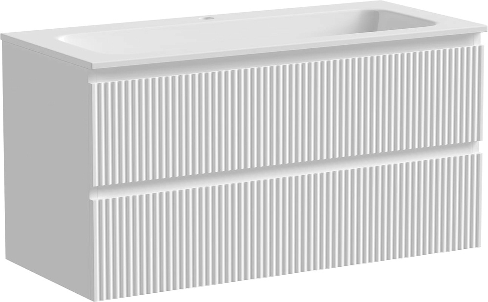 Тумба с раковиной Sancos Snob R 100 см, bianco