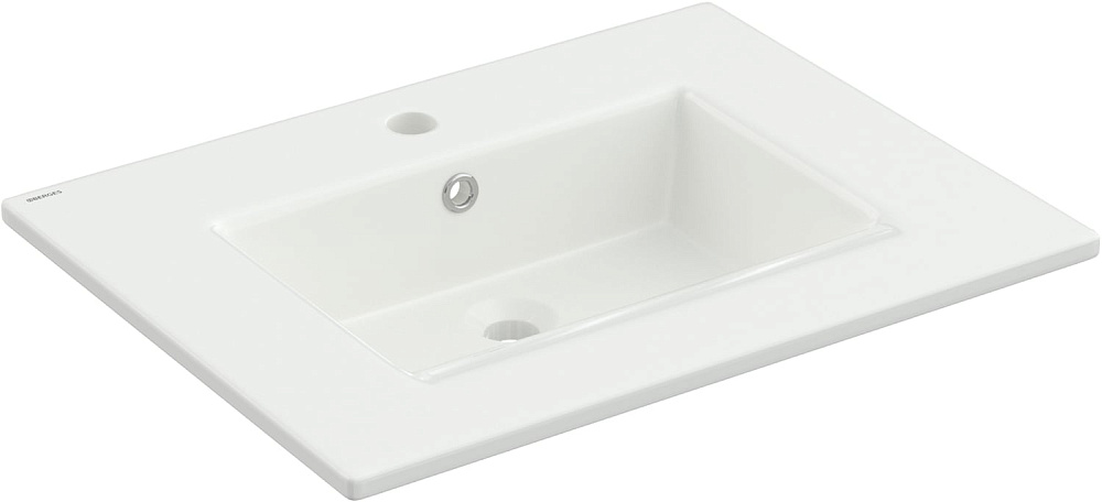 Раковина Berges Ego 61x48, глянцевая белая