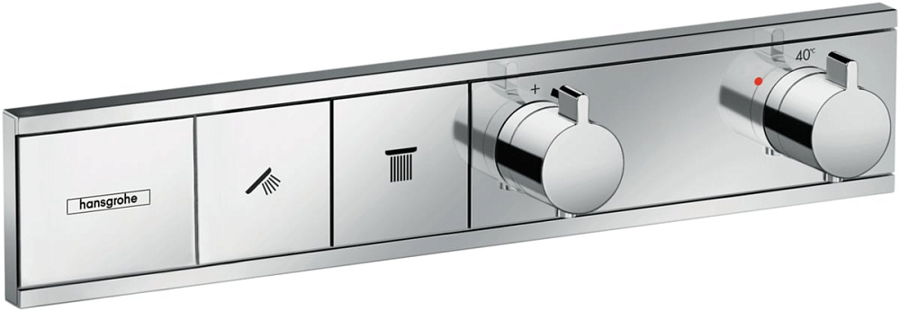 Термостатический смеситель встраиваемый Hansgrohe RainSelect 15380000, для душа, хром
