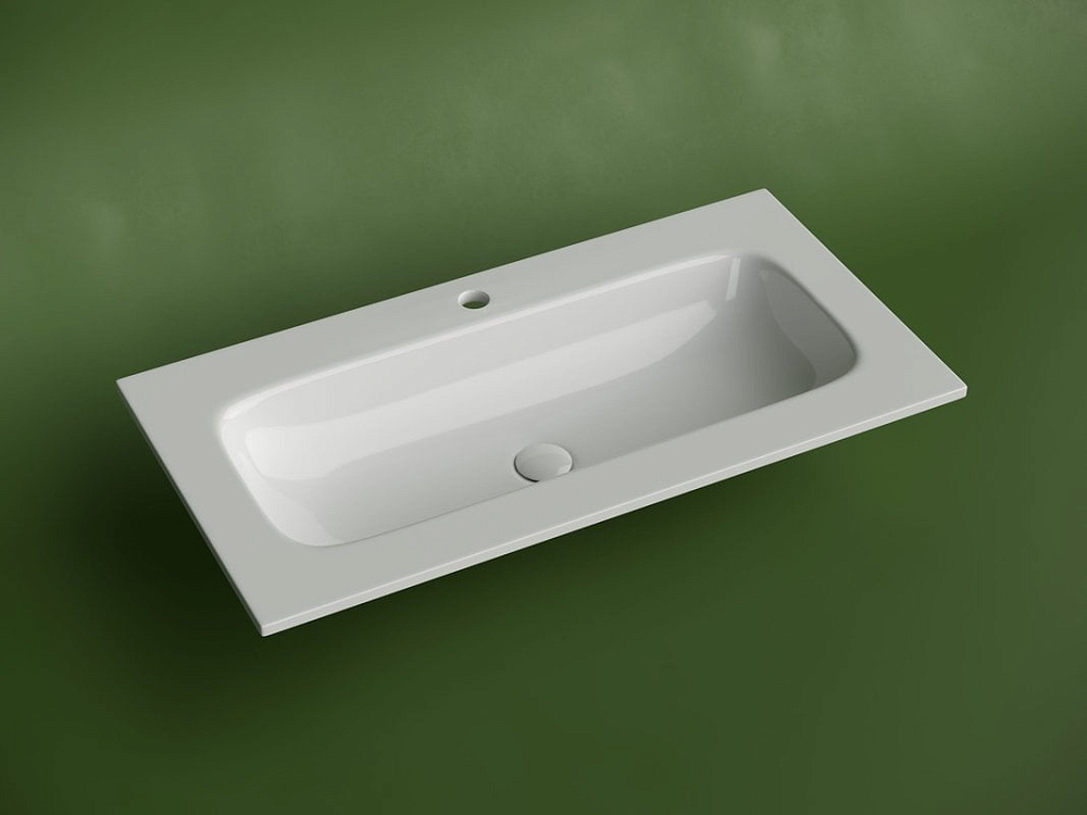 Мебельная раковина Ceramicanova Grace прямоугольная 91см с отверстием под смеситель CN7019