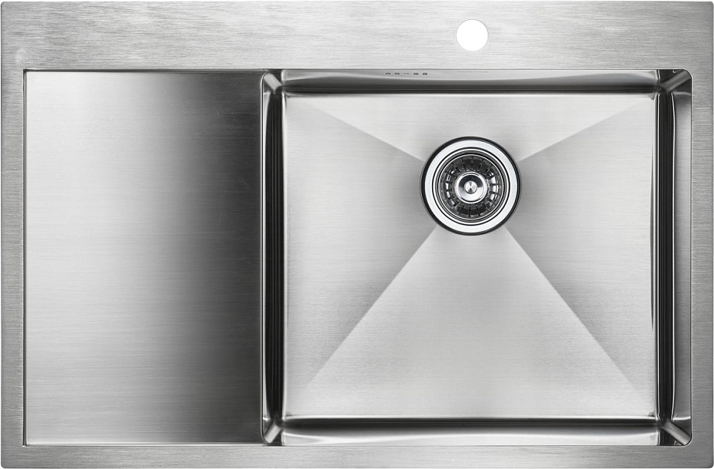 Мойка кухонная Paulmark Kroner PM217851-BSR брашированная нержавеющая сталь R