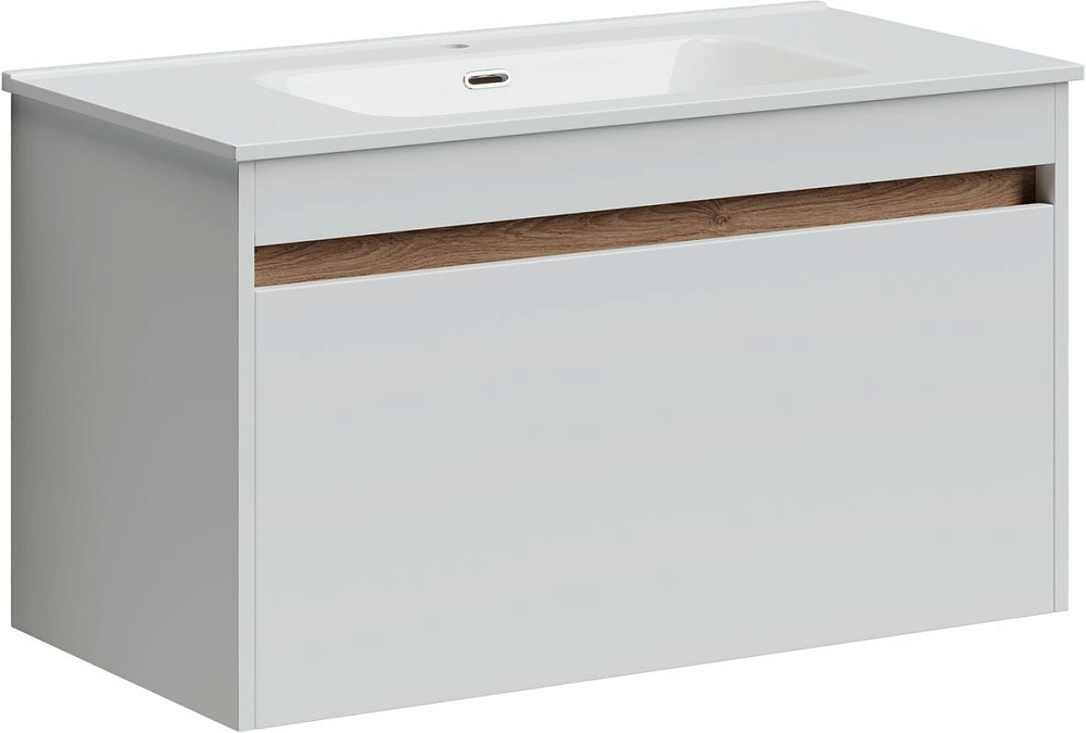 Тумба под раковину Sancos Smart 90 подвесная белый, SM90W