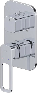 Встраиваемый смеситель IDDIS Slide SLISB00i68 С ВНУТРЕННЕЙ ЧАСТЬЮ, хром