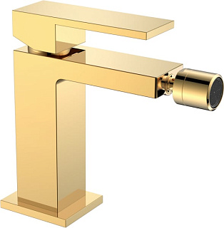 Смеситель для биде Boheme Qubic 476-G shinny gold