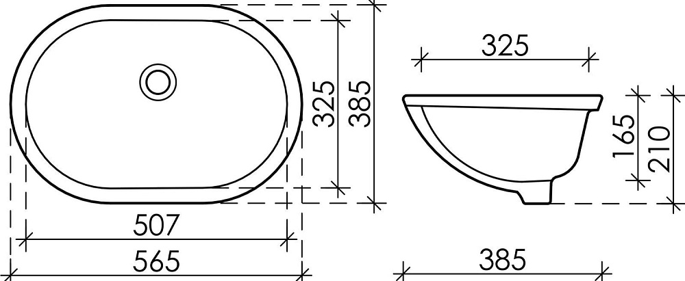 Раковина Ceramicanova Element CN6044