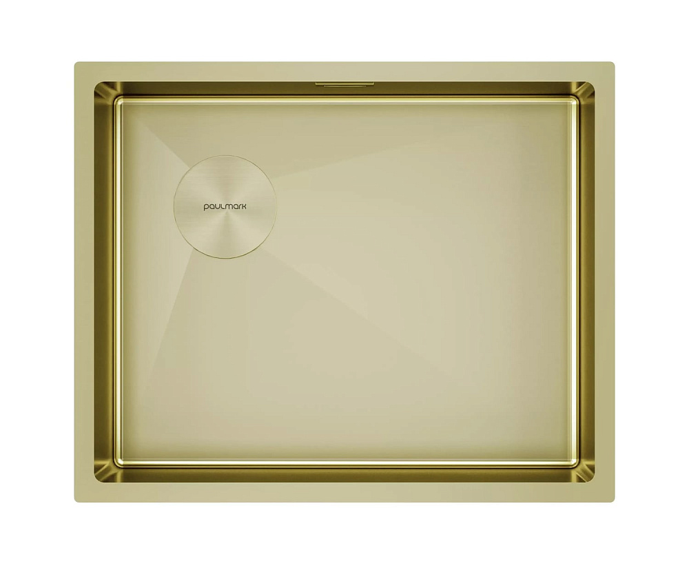Мойка кухонная Paulmark Next-Skew 54-L UNI, PM885444-L-LG светлое золото