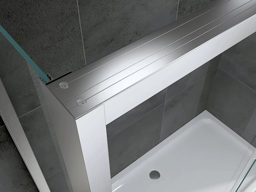 Душевой уголок Abber Komfort AG93120-S102 120х100 см, профиль матовый хром, стекло прозрачное