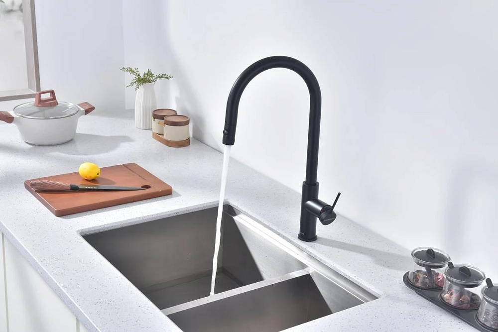 Смеситель для кухни Paulmark Galant Ga213077-AN антрацит