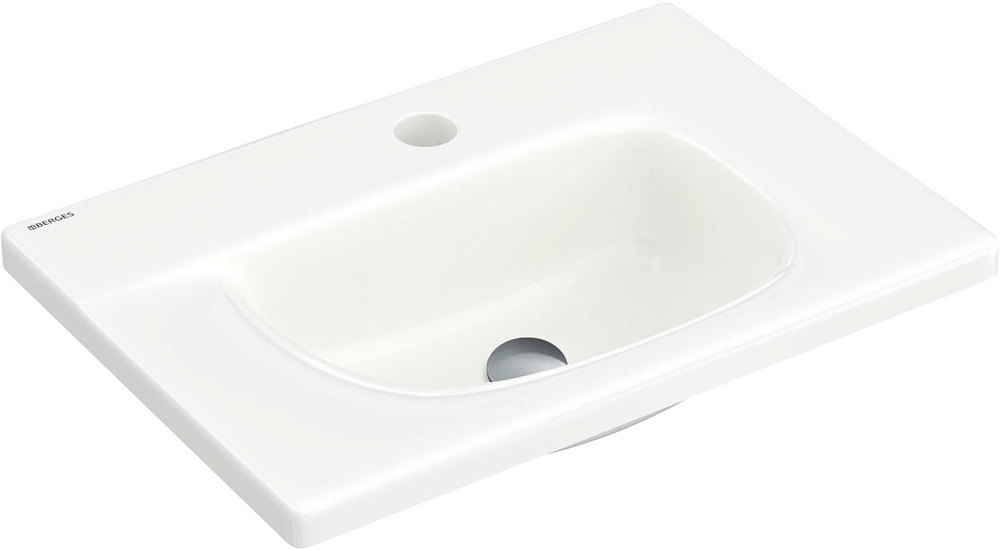 Раковина маленькая в туалет Berges Small 45x31 глянцевый белый