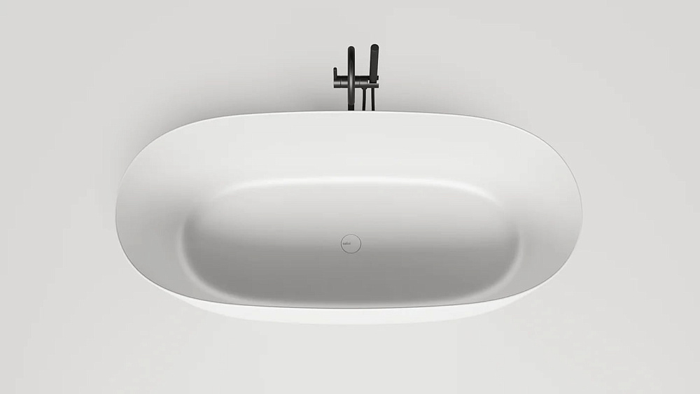 Ванна из искусственного камня Salini Sofia Light S-Sense 165x75 см, отдельностоящая, белая, овальная