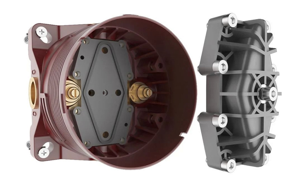 Душевой комплект AQUAme AQM8405CR, С ВНУТРЕННЕЙ ЧАСТЬЮ, хром