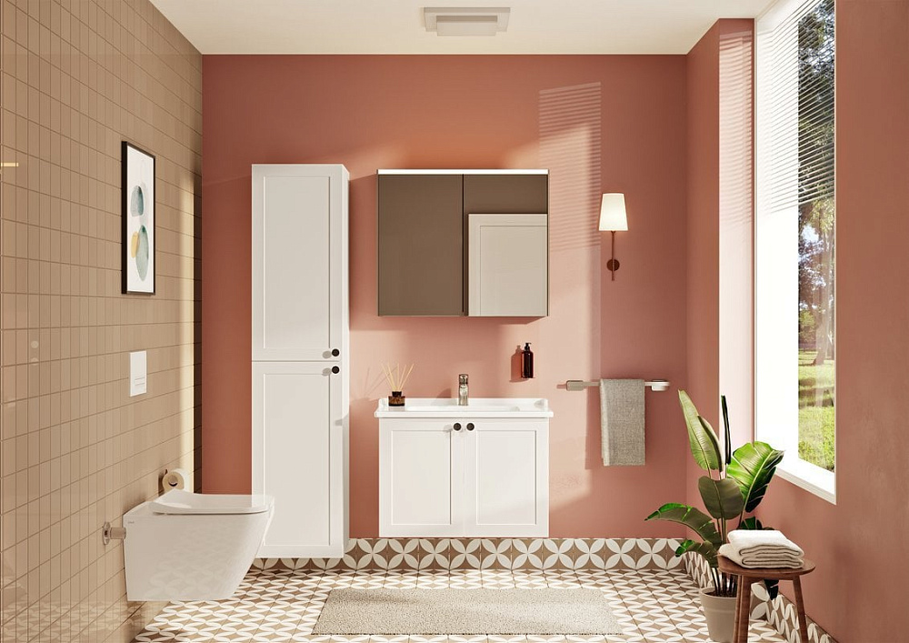 Зеркало-шкаф VitrA Core 80 с подсветкой, антрацит