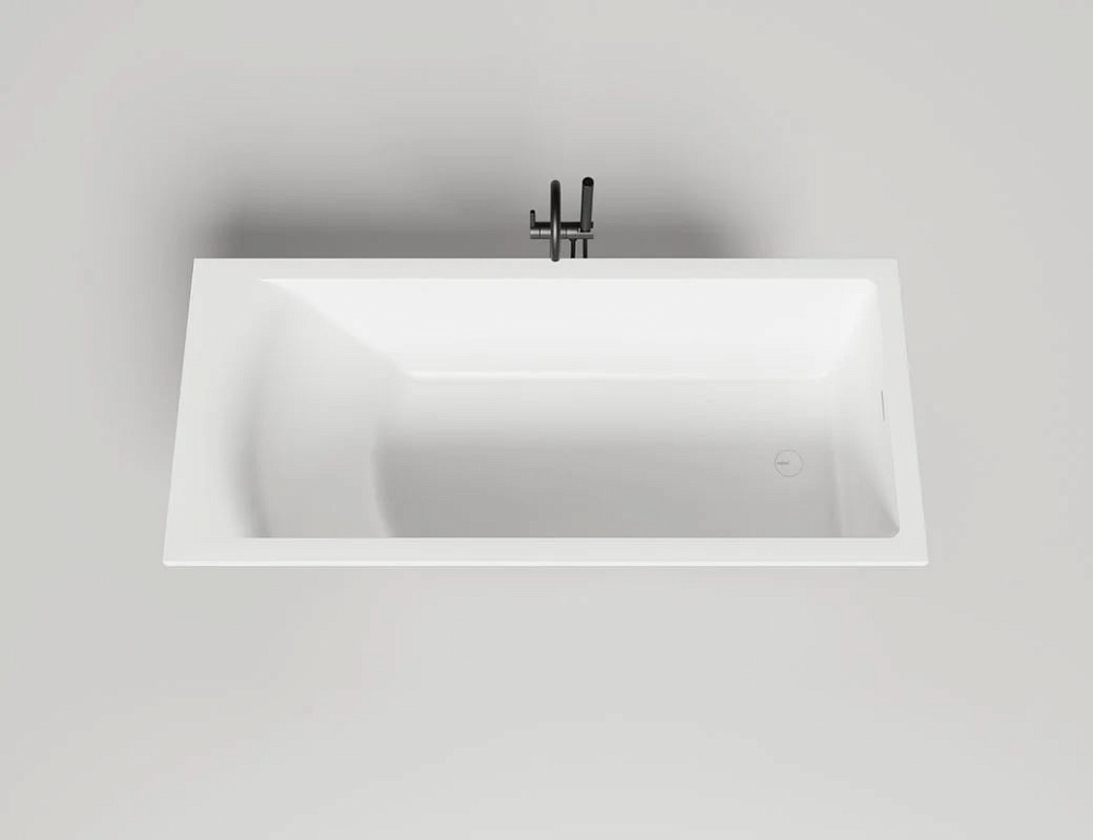 Ванна из искусственного камня Salini Cascata Kit S-Stone 180x80 см, встраиваемая, матовая белая, на 
