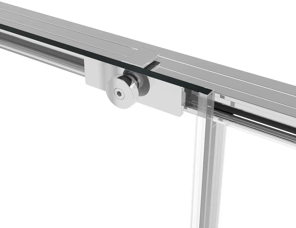 Душевая дверь в нишу Vincea Slim Soft VDS-1SS150CL 150 см профиль хром, стекло прозрачное