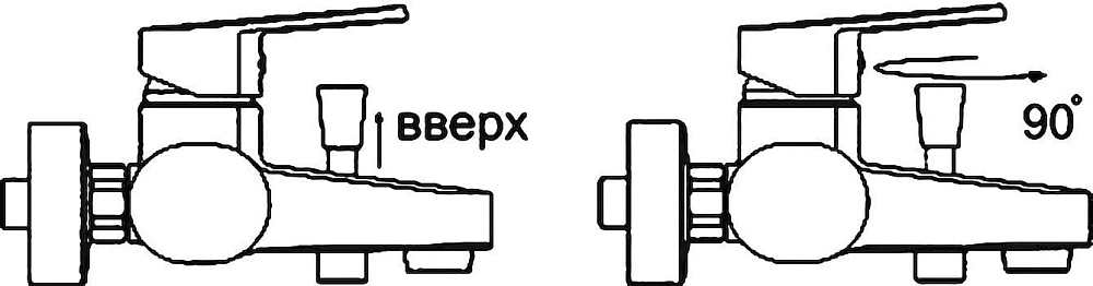 Смеситель для ванны с душем Wasserkraft Dinkel 5801