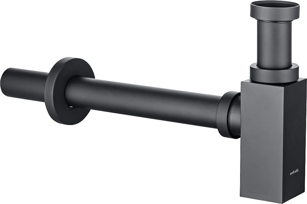 Сифон для раковины Allen Brau Infinity Square 5.21027-31, чёрный матовый