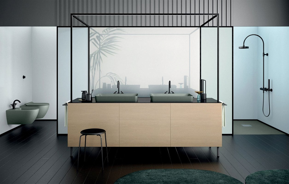 Унитаз подвесной GSI Pura 8815, с микролифтом, agave matte