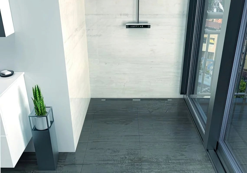 Душевой трап (лоток) Pestan Confluo Slim Line 650, с решеткой