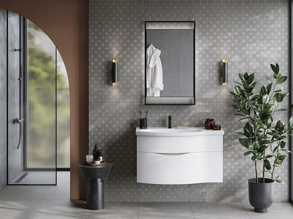 Мебельная раковина KERAMA MARAZZI Riva 100 L, глянцевая белая