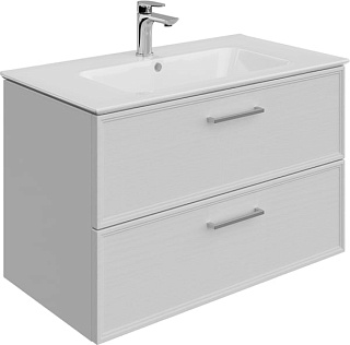 Тумба под раковину без столешницы KERAMA MARAZZI Piano Classic 85 подвесная, ясень белый матовый