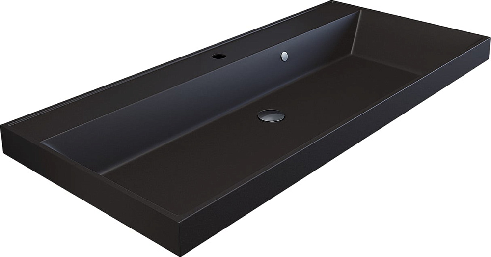 Мебельная раковина Uperwood Classic Quartz 293020639 100 см, матовая коричневая, трюфель