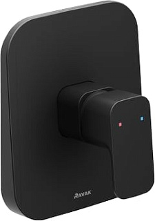Встраиваемый смеситель Ravak 10° Free X070157 С ВНУТРЕННЕЙ ЧАСТЬЮ, черный матовый
