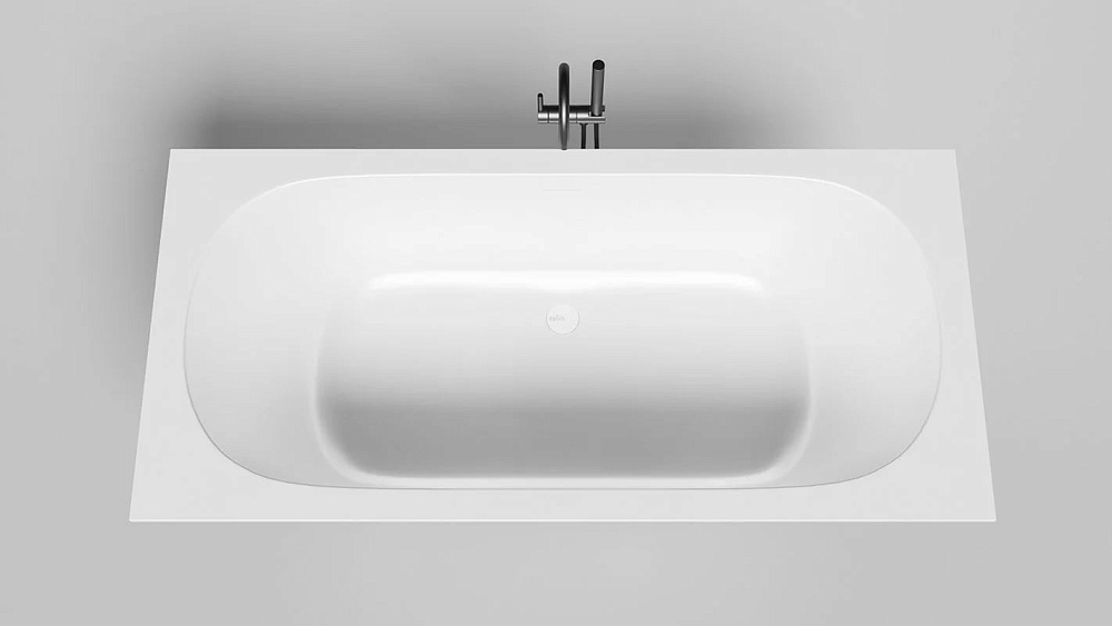Ванна из искусственного камня Salini Ornella Axis Kit S-Stone 190x90 см, встраиваемая, матовая белая