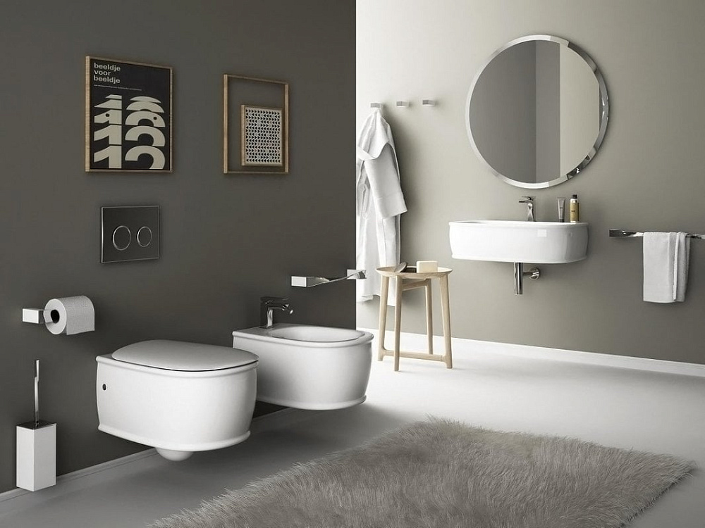 Биде подвесное ArtCeram Atelier AZB001 05 00/ATB001 05 00 белое матовое