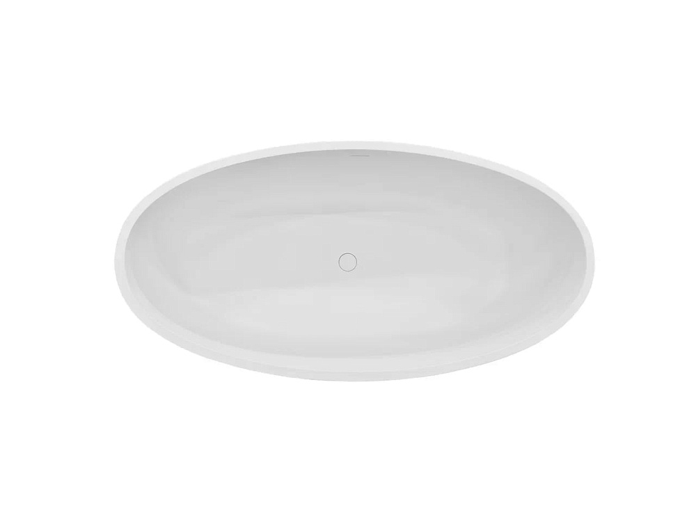 Ванна из искусственного камня Fontana Адель ФР-00018393 170x85,8 см, белая