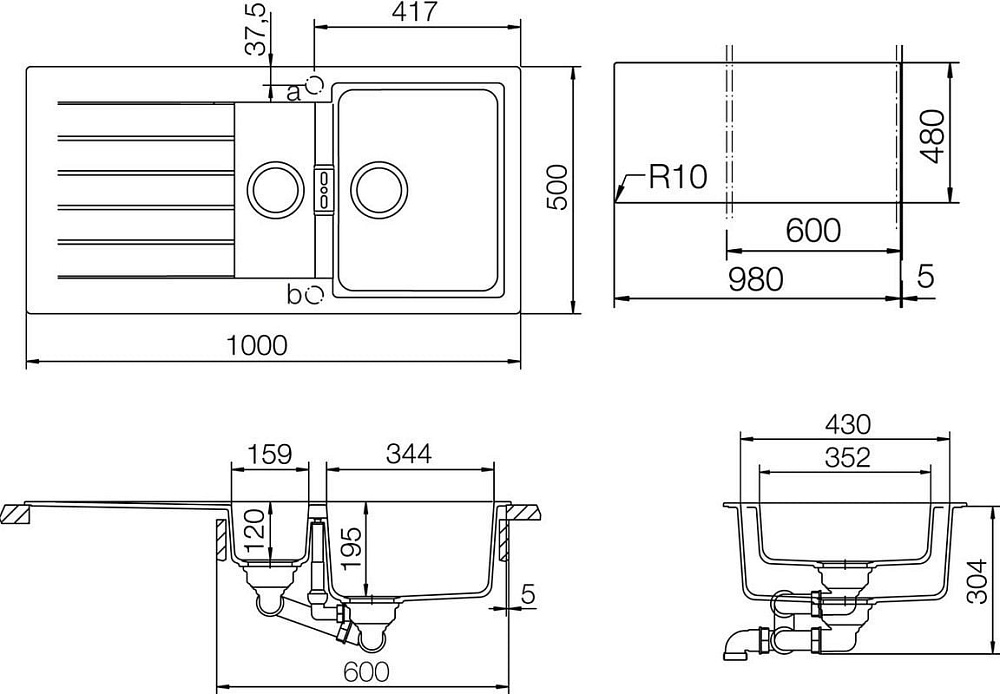 Мойка кухонная Schock Signus 60D (D-150) Cristadur бронза
