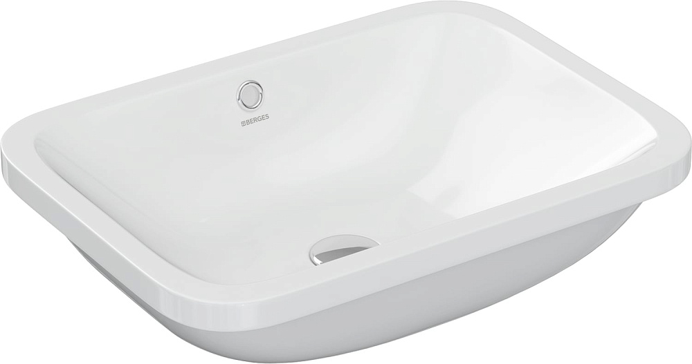 Раковина Berges Ego 55x41, глянцевая белая