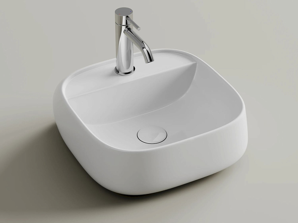 Подвесная раковина для ванной комнаты Ceramicanova Fonte CN5052, белый