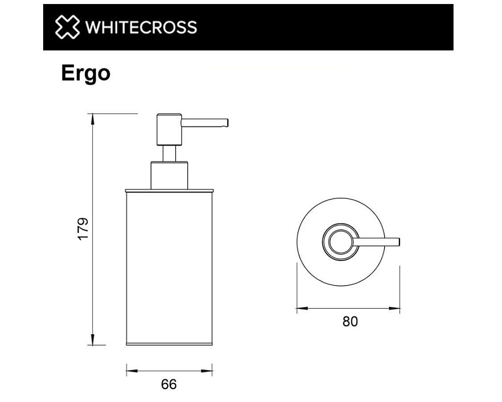 Дозатор WHITECROSS Ergo ER2246CPB брашированная медь
