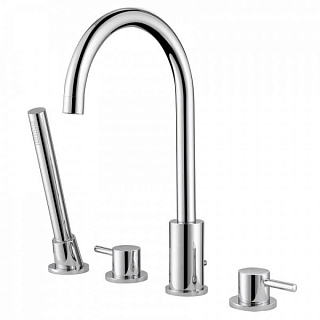 Смеситель на борт ванны Abber Wasser Kreis AF8113, хром