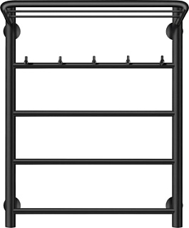 Полотенцесушитель электрический Secado Триада 1 КСП 60x50, черный, R