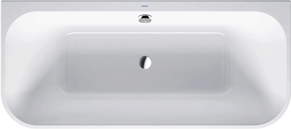 Акриловая ванна Duravit Happy D.2 700318 180x80 см, пристенная, белая, на ножках