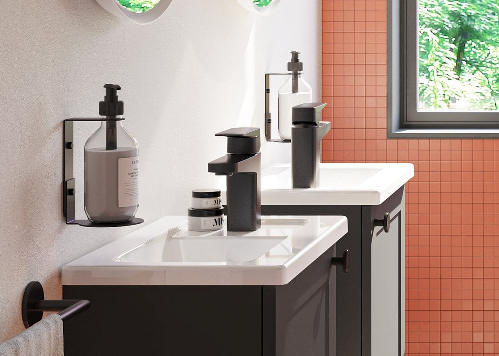 Смеситель для раковины VitrA Root Square A4273136EXP черный