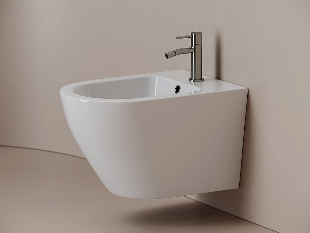 Биде подвесное Ceramicanova Whirl CN11008 белый