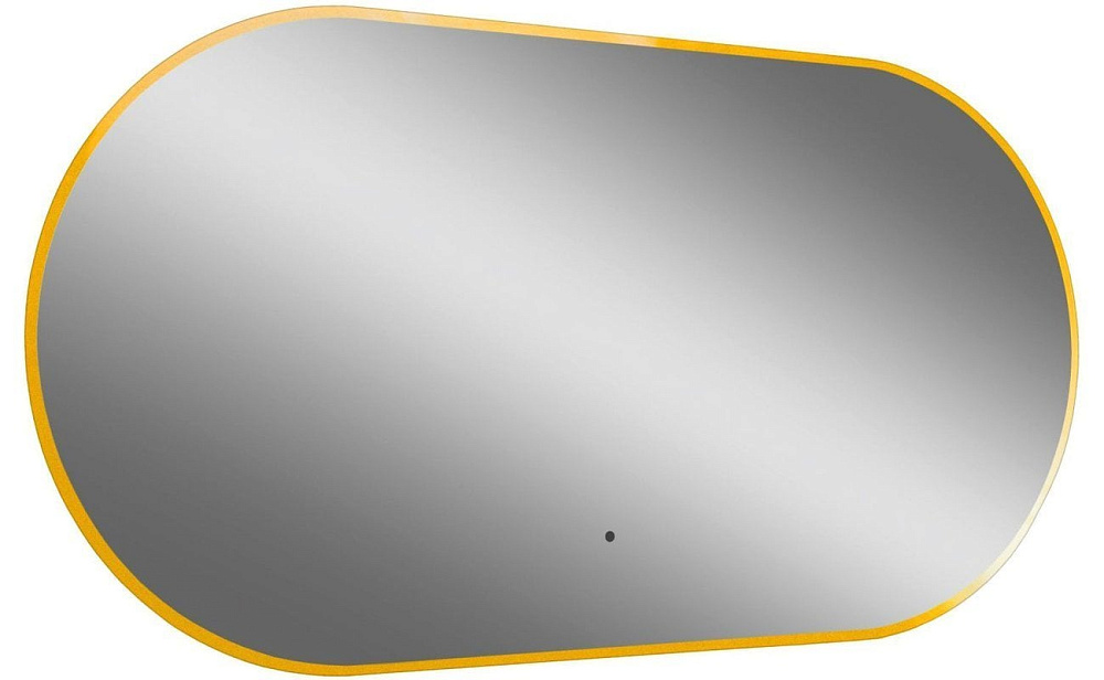 Зеркало Art&Max Torino Gold 55х105 золотое, с LED-подсветкой, 6000k