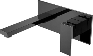 Смеситель для раковины Boheme Qubic 475-SGM С ВНУТРЕННЕЙ ЧАСТЬЮ, shinny gun metal
