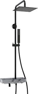 Душевая стойка Wasserkraft Abens 2000 A114.255.218.CB Thermo, с термостатом, черная