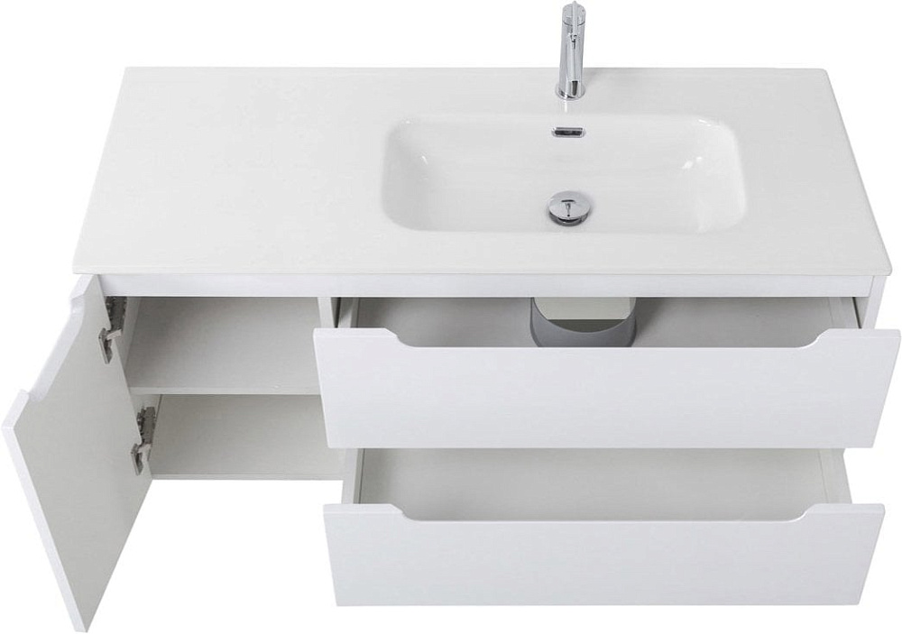 Тумба под раковину без столешницы BelBagno Etna 120 R 2 ящика, дверца, bianco lucido