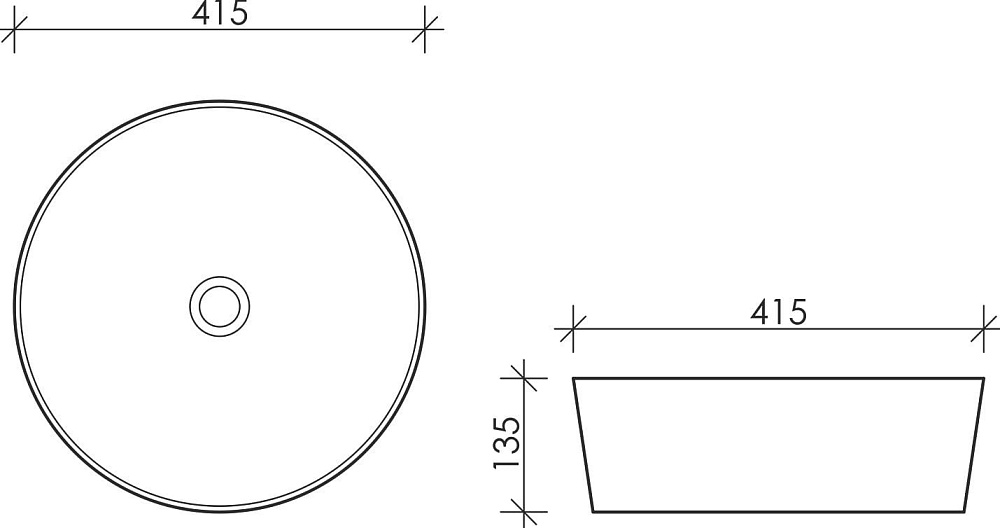 Накладная раковина Ceramicanova Element CN6013