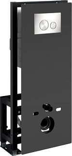 Система инсталляции для унитазов Wasserkraft Glan 66TLT.010.ME.BL.BN02, с кнопкой смыва никель